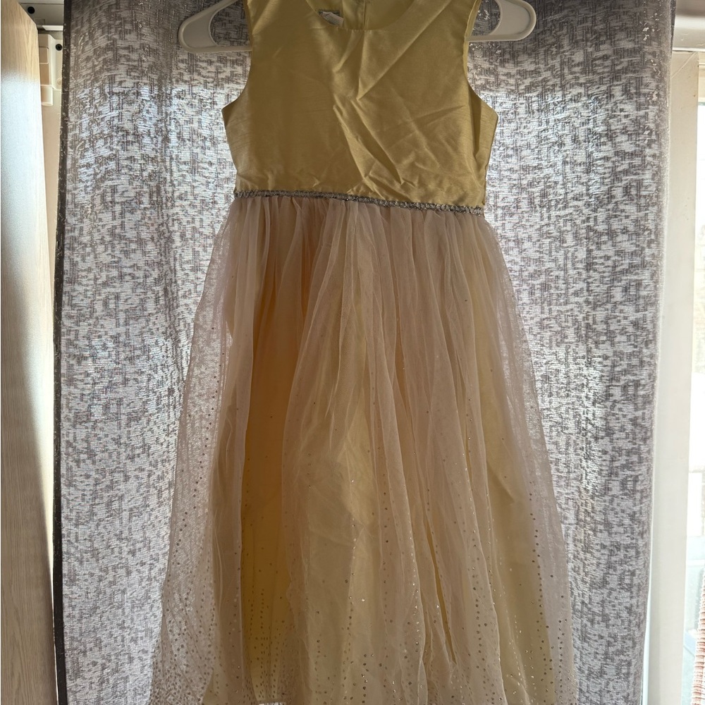 Lazy Oaf Yellow Tulle Gown with Glitter Waist
